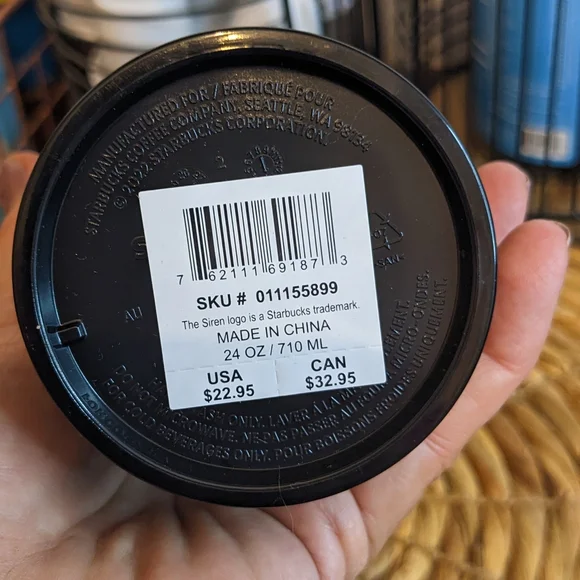 Starbucks 2024 Halloween Black Slime Tumbler 24oz Venti - Picture 4 of 4